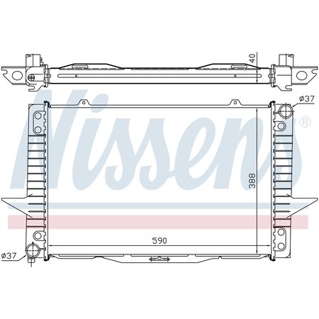 NISSEN Radiator, 65536A 65536A